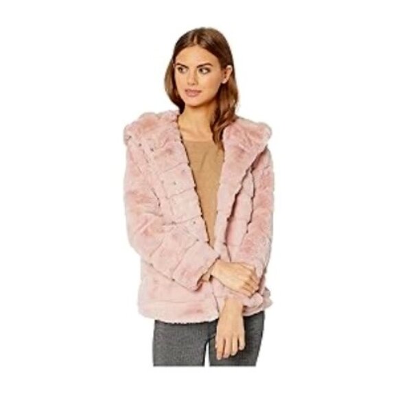 Apparis Jackets & Blazers - Apparis Goldie 3 Hooded Faux Fur Jacket [Sz L / Color Blush]